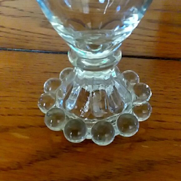 Vintage Anchor Hocking Boopie Berwick  juice cordial glasse beaded edge footing - Picture 2 of 4
